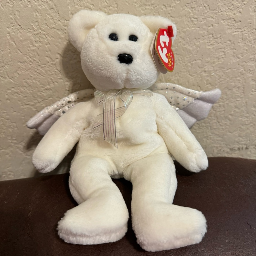 Vintage WT 2002 Ty Beanie Babies Herald Angel Bear